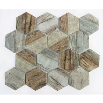Skleněná mozaika Premium Mosaic brown 26x30 cm mat MOSV84HBR