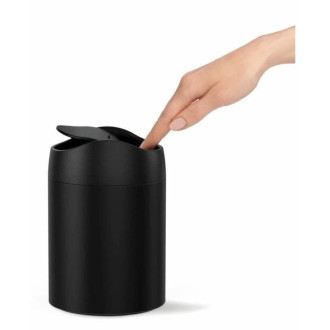 Stolný odpadkový kôš Simplehuman 1,5 l čierna mat SHCW2100