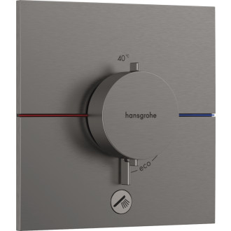 Sprchová batéria Hansgrohe ShowerSelect Comfort E bez podomietkového telesa kartáčovaný čierny chróm 15575340