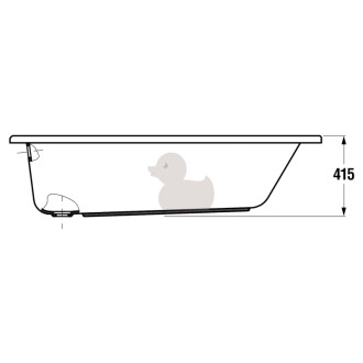 Obdĺžniková vaňa Jika Lyra Plus 170x70 cm akrylát ľavá aj pravá H2318390000001
