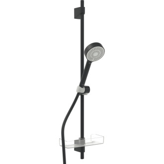 Sprchový set Hansa Basicjet na stenu čierny mat 4467013333