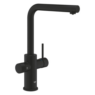 Dřezová baterie Grohe GROHE Blue Pure 2022 s vytahovací sprškou phantom black 30590KF0