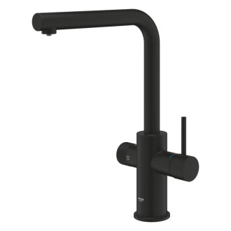 Drezová batéria Grohe GROHE Blue Pure 2022 s vyťahovacou spŕškou phantom black 30590KF0