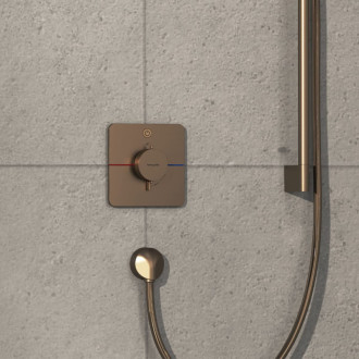 Sprchová batéria Hansgrohe ShowerSelect Comfort Q bez podomietkového telesa kartáčovaný bronz 15581140