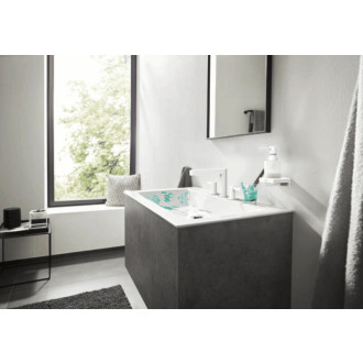 Dávkovač mydla Hansgrohe AddStoris s držiakom matná biela 41745700