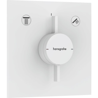 Vaňová batéria Hansgrohe DuoTurn E bez podomietkového telesa matná biela 75417700