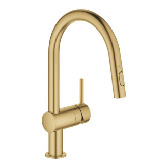 Drezová batéria Grohe Minta s otočným ramienkom, 2 prúdy kartáčovaný Cool Sunrise 32321GN2