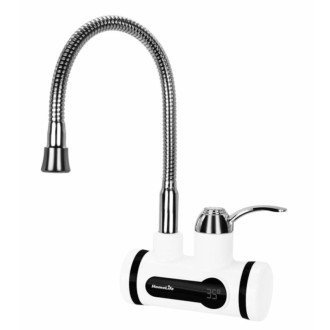 Drezová batéria Homelife Digiterm s elektrickým ohrevom vody biela/chróm SDR-10C-3