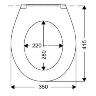 WC doštička Ideal Standard Eurovit duroplast biela W300201