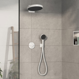 Vaňová batéria Hansgrohe ShowerSelect Comfort S bez podomietkového telesa matná biela 15554700