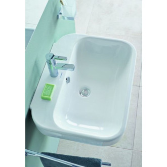 Umývadlo Duravit Happy D.2 50x36 cm otvor pre batériu, s prietokom 0709500000