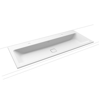 Zápustné umývadlo Kaldewei Cono 3082 120x50 cm alpská biela s dvoma otvormi pre batériu 901806043001