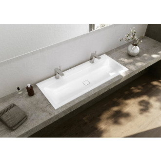 Zápustné umývadlo Kaldewei Cono 3082 120x50 cm alpská biela s dvoma otvormi pre batériu 901806043001