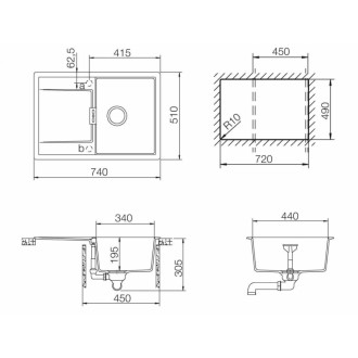Drez Schock Mono D100S Stone MOND100SASTO