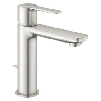 Umývadlová batéria Grohe Lineare s výpustou supersteel 32114DC1