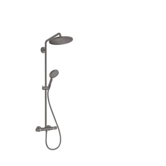 Sprchový systém Hansgrohe Croma-Select s termostatickou batériou kartáčovaný čierny chróm 26890340