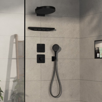 Sprchová batéria Hansgrohe ShowerSelect Comfort Q bez podomietkového telesa matná čierna 15588670