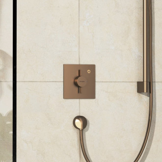Sprchová batéria Hansgrohe DuoTurn E bez podomietkového telesa kartáčovaný bronz 75617140