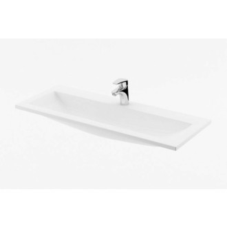 Umývadlo Ravak Clear 100x38 cm otvor pre batériu, bez prepadu XJJ01110000