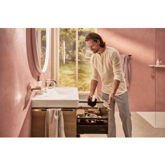Dávkovač mydla Hansgrohe AddStoris s držiakom chróm 41745000