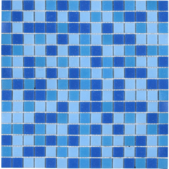 Sklenená mozaika Premium Mosaic modrá 33x33 cm mat MOS20MIX1HM