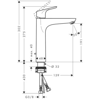 Umývadlová batéria Hansgrohe Focus s výpustou chróm 31608000