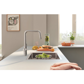 Drezová batéria Grohe GROHE Blue Pure 2022 s otočným ramienkom supersteel 30583DC0