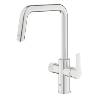 Drezová batéria Grohe GROHE Blue Pure 2022 s otočným ramienkom supersteel 30583DC0