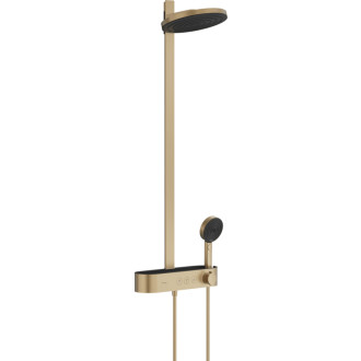 Sprchový systém Hansgrohe Pulsify S na stěnu s termostatickou baterií kartáčovaný bronz 24241140