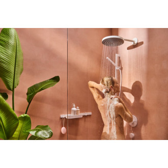 Sprchový set Hansgrohe Pulsify S na stenu matná biela 24383700