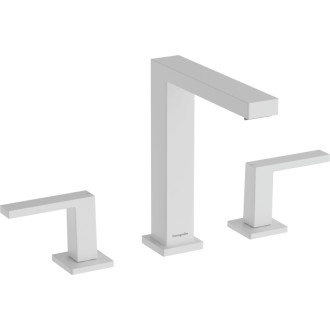 Umývadlová batéria Hansgrohe Tecturis E s clic-clacom matná biela 73030700
