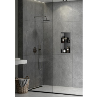 Vstavaná polička SAT Aurum gun metal 30x60 cm SATAURN6030SBGM