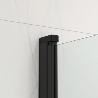Vaňová zástena SAT 150x80 cm čierna SATVZUNIKCT80
