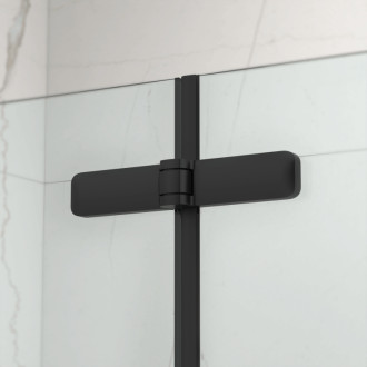 Vaňová zástena SAT SK 150x105 cm čierna SATVZSKNEW105C