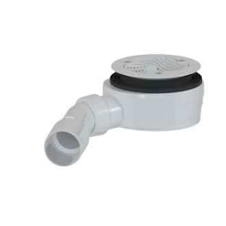 Sifón k vaničke 90 mm DN40/DN50 SAT Project 12,1 cm biela plast SATESLIM90BS