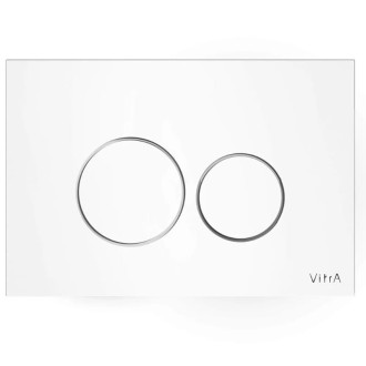 Ovládací tlačítko VitrA Vetro skleněné bílé 740-1600