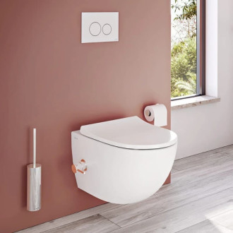 Ovládacie tlačidlo VitrA Vetro sklenené biele 740-1600