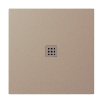Sprchová vanička čtvercová Polysan Treneca 90x90 cm litý mramor béžová 84300.81