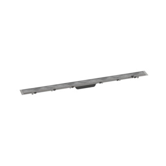 Sprchový žľab Hansgrohe RainDrain Rock 110 cm nerez 56033000