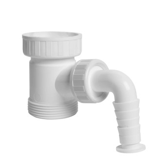 Umývadlový sifón k umývadlu Plast Brno biela polypropylén EMMP660