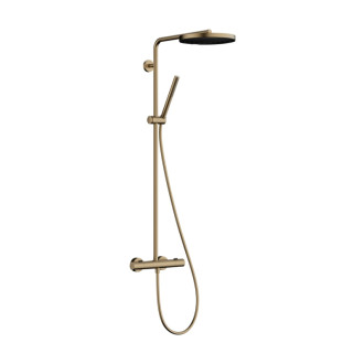 Sprchový systém Hansgrohe Pulsify S Puro s termostatickou batériou kartáčovaný bronz 24222140