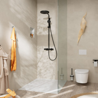 Sprchový systém Hansgrohe Pulsify S Puro s termostatickou batériou čierna matná 24237670