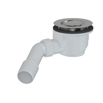 Vaničkový sifón dizajnový MULTI 90 x 40/50mm chróm krytka E90KOCRD