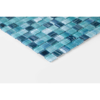 Sklenená mozaika Premium Mosaic tyrkys 30x30 cm lesk MOSCH77