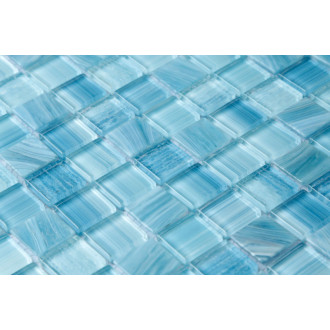 Sklenená mozaika Premium Mosaic aqua blue 30x30 cm lesk MOSCH192