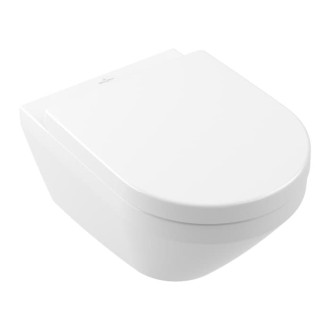Villeroy&amp;Boch Architectúra závesné WC so sedadlom SoftClosing, TwistFlush, alpská biela 4694CL01