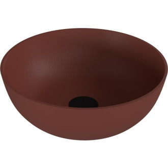 Umývadlo na dosku Polysan Banera 39x39 cm hnedá mat bez prepadu 14337.71