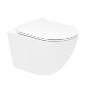 Wc s prkénkem softclose závěsné bílé vírové WC01T