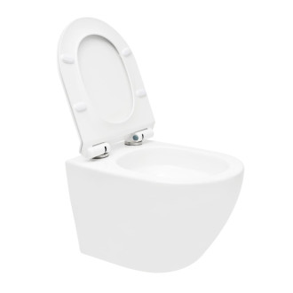 Wc s doskou softclose závesné biele vírové WC01T