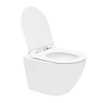 Wc s doskou softclose závesné biele vírové WC01T